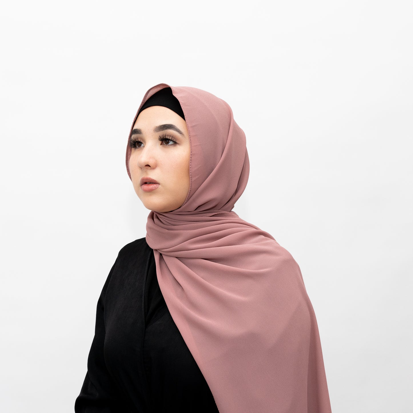 Dusty Rose Chiffon Hijab