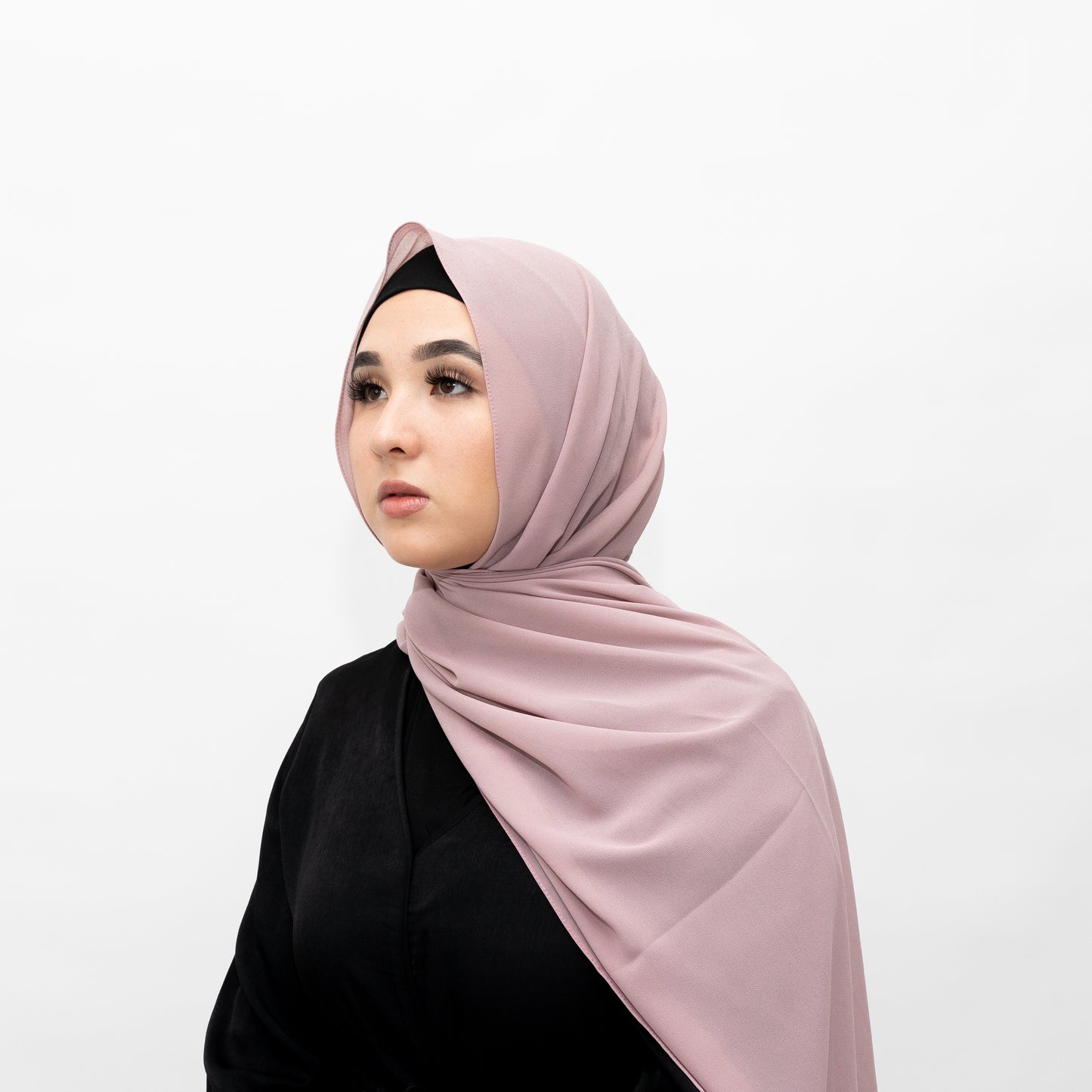 Dusty Pink Chiffon Hijab