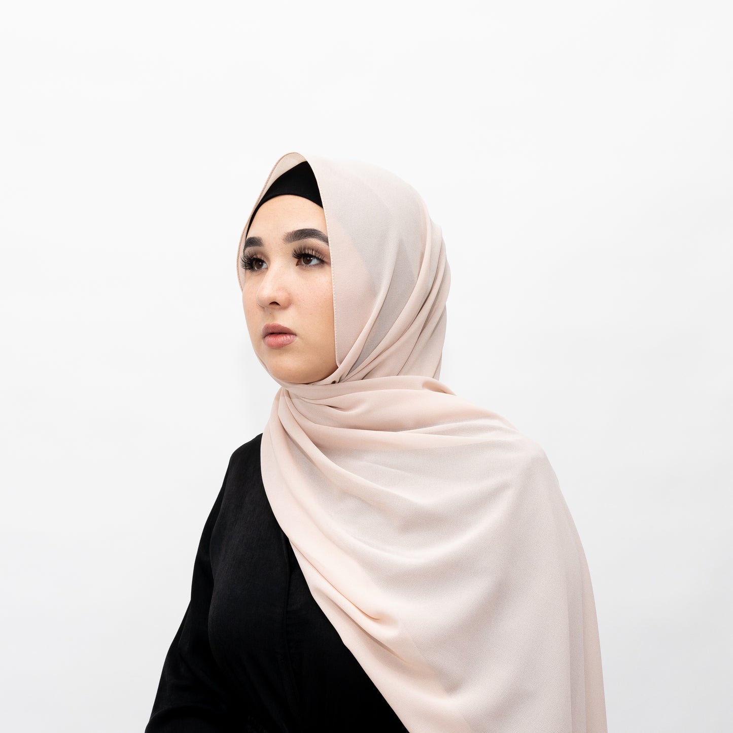 Light Pink Chiffon Hijab