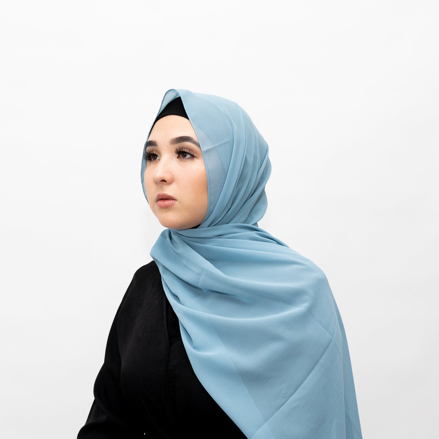 Blue Chiffon Hijab