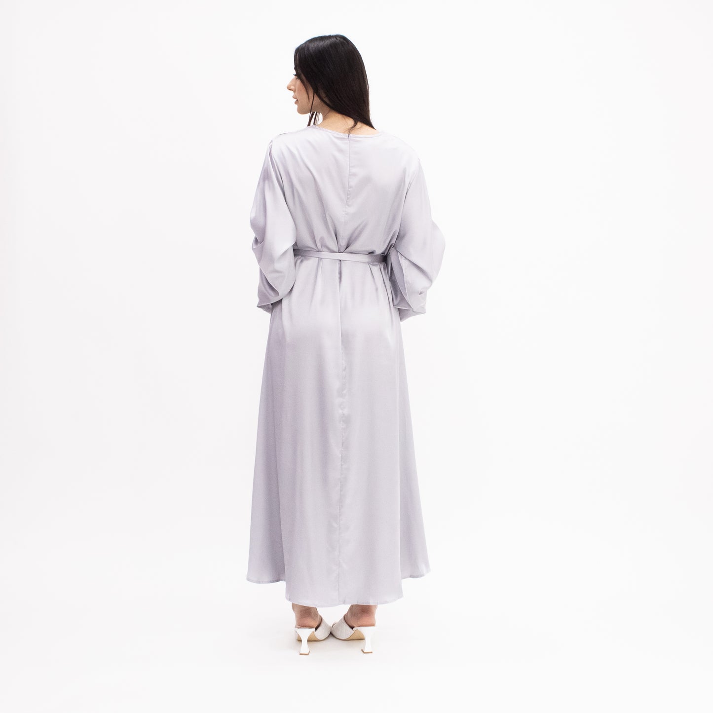 Hawa Abaya - Shimmer Grey