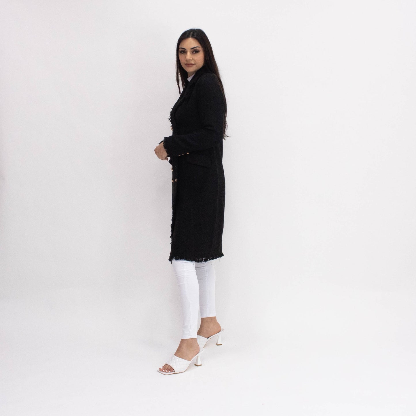 Black Buttoned Coat