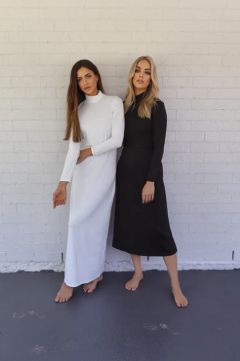 Luxe Slip Body Dress - Snow