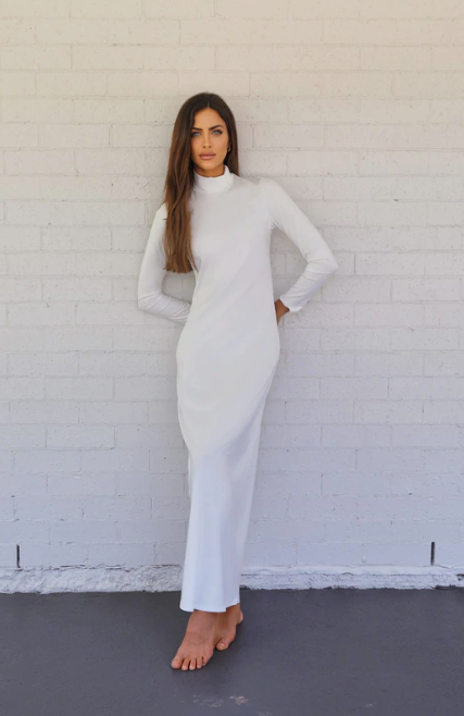 Luxe Slip Body Dress - Vanilla
