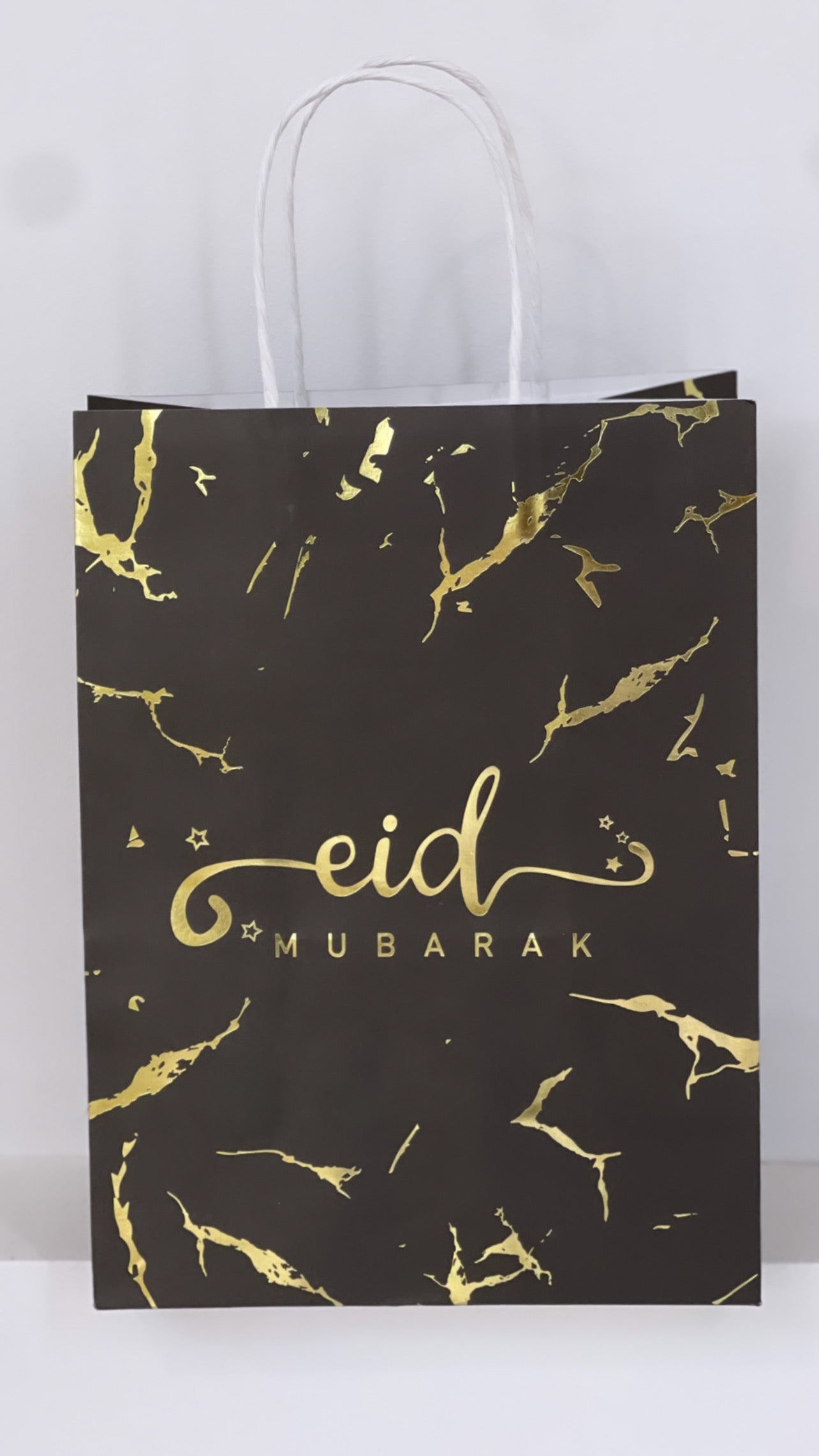 Eid Mubarak Gift Bag - Black Marble