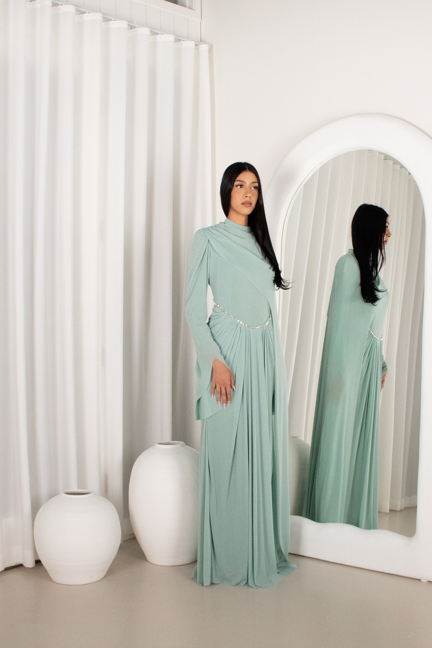 The HIRAH Gown - Turquoise