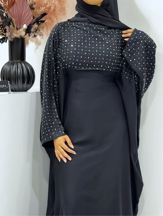 Diamonte Kaftan - Black