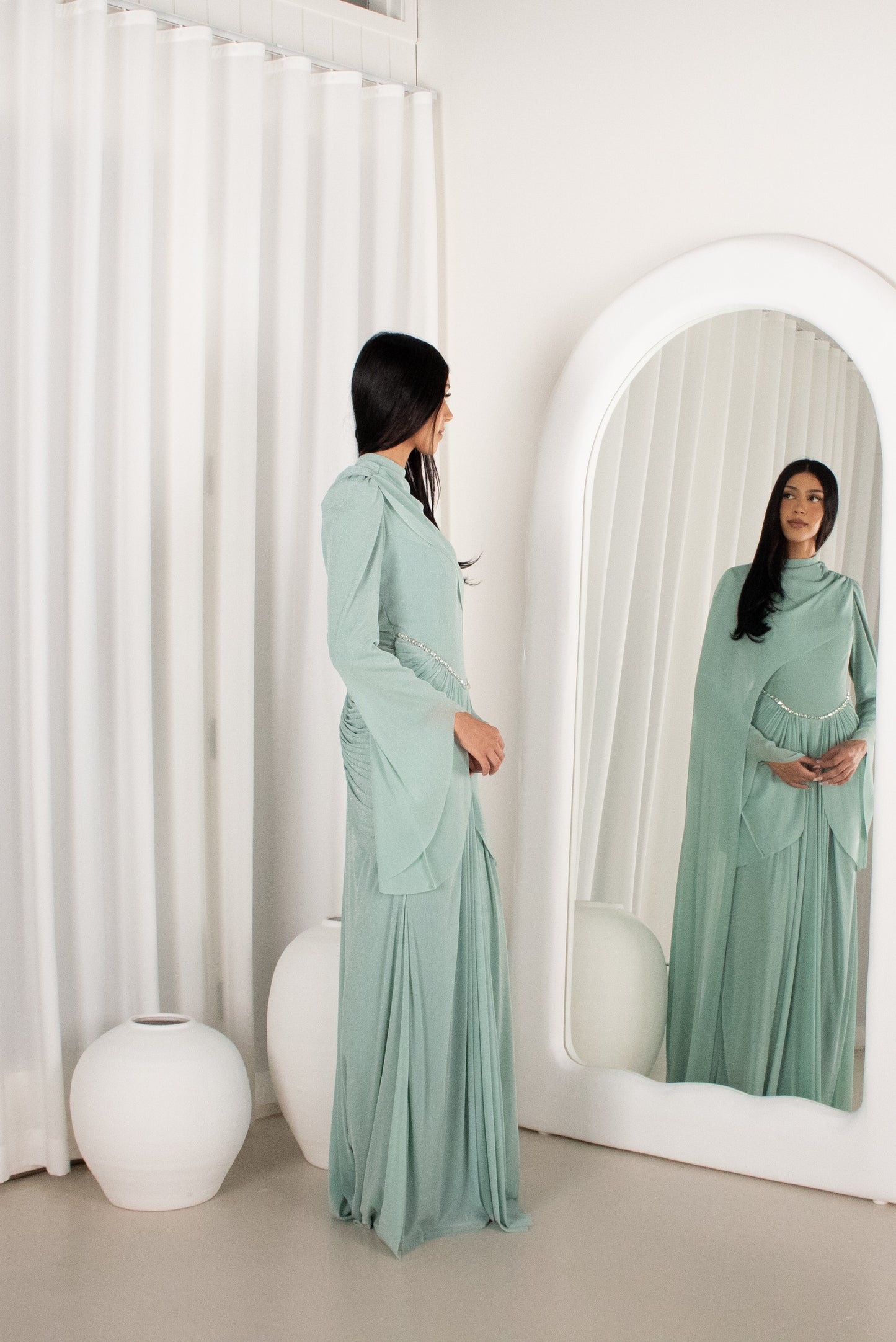 The HIRAH Gown - Turquoise