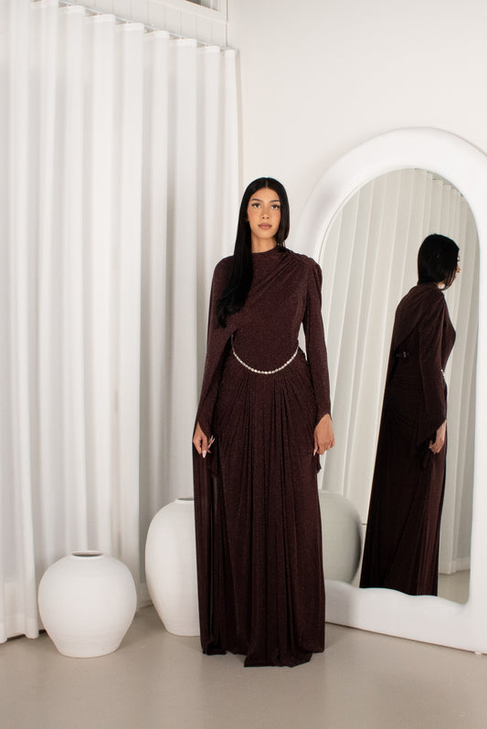 The HIRAH Gown - Brown