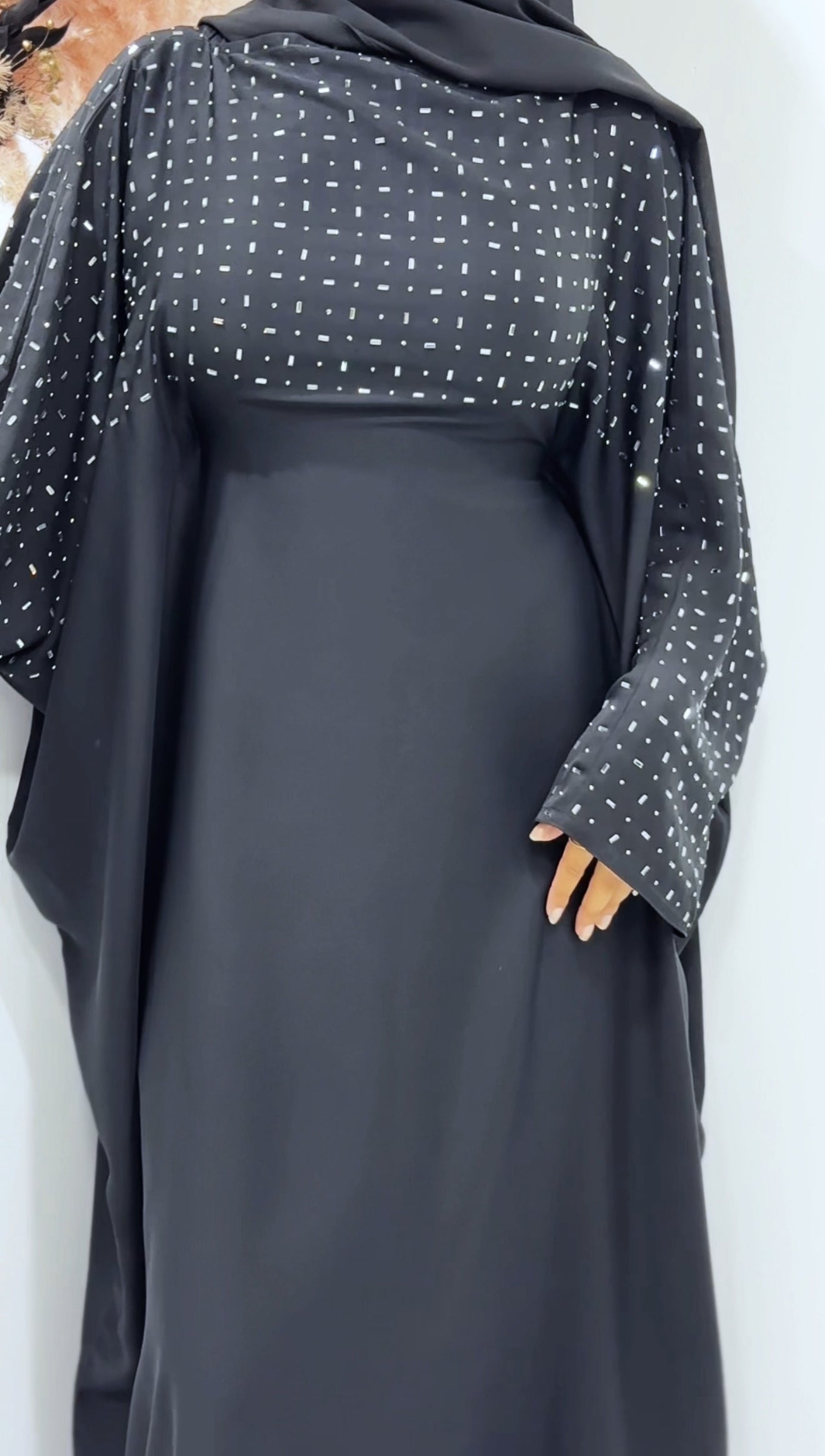 Diamonte Kaftan - Black