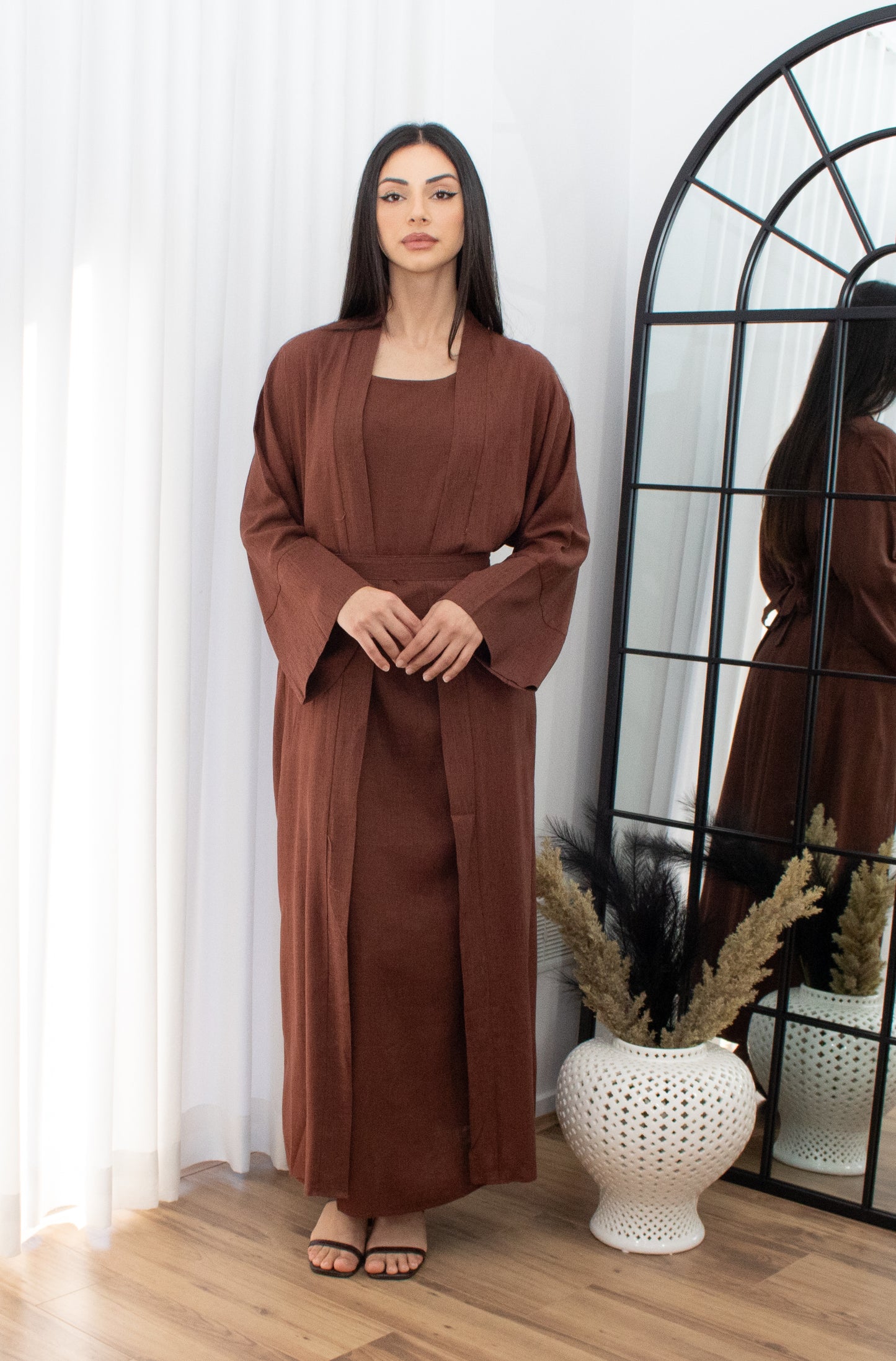 Sahara Linen Set - Coffee