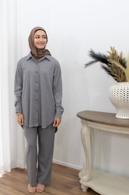 Nina Cotton Co-ord - Grey