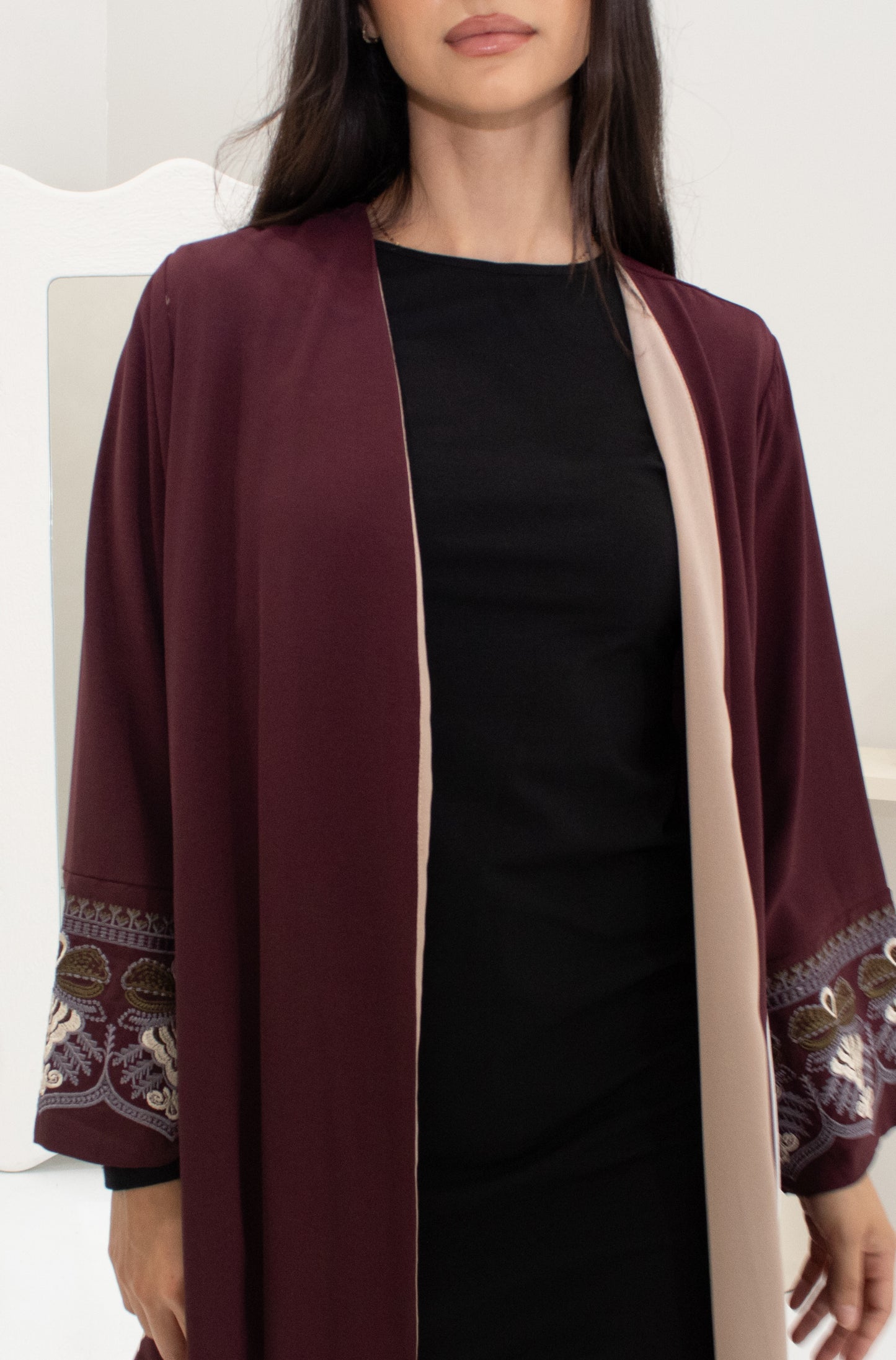 Hajar Abaya - Maroon