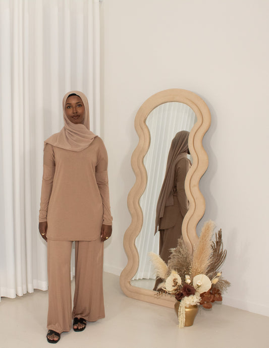 Basic Jersey Set - Tan
