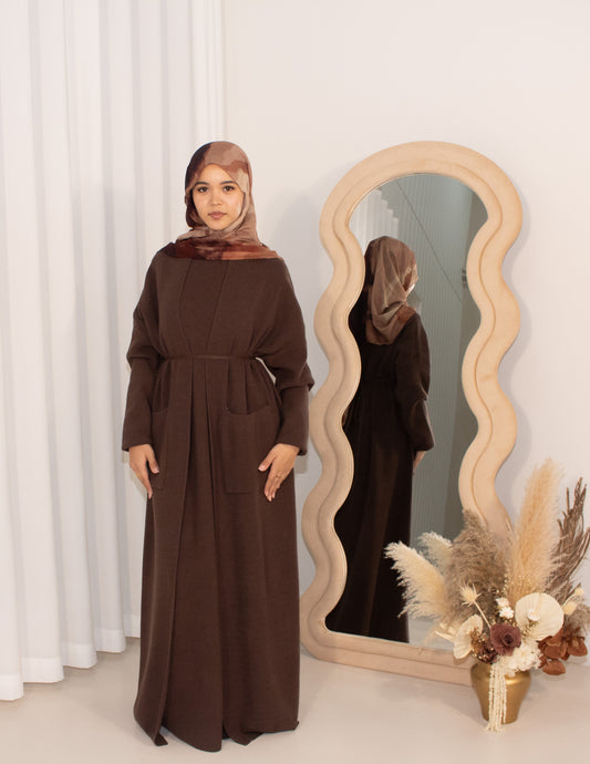 Knit Two Piece Set - Brown