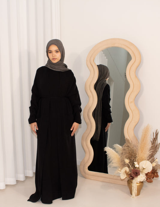 Knit Two Piece Set - Black