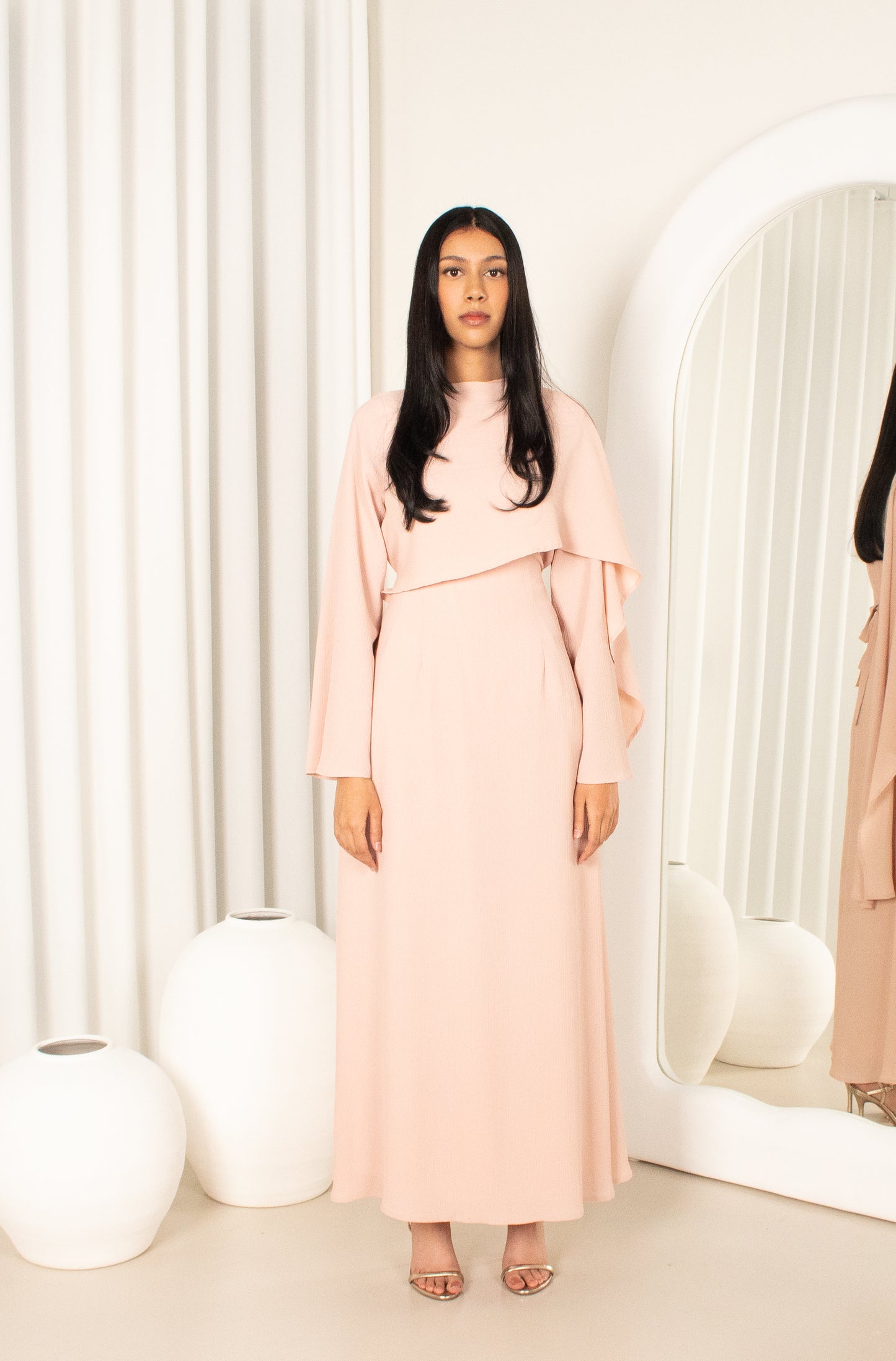 Jameelah Dress - Light Peach