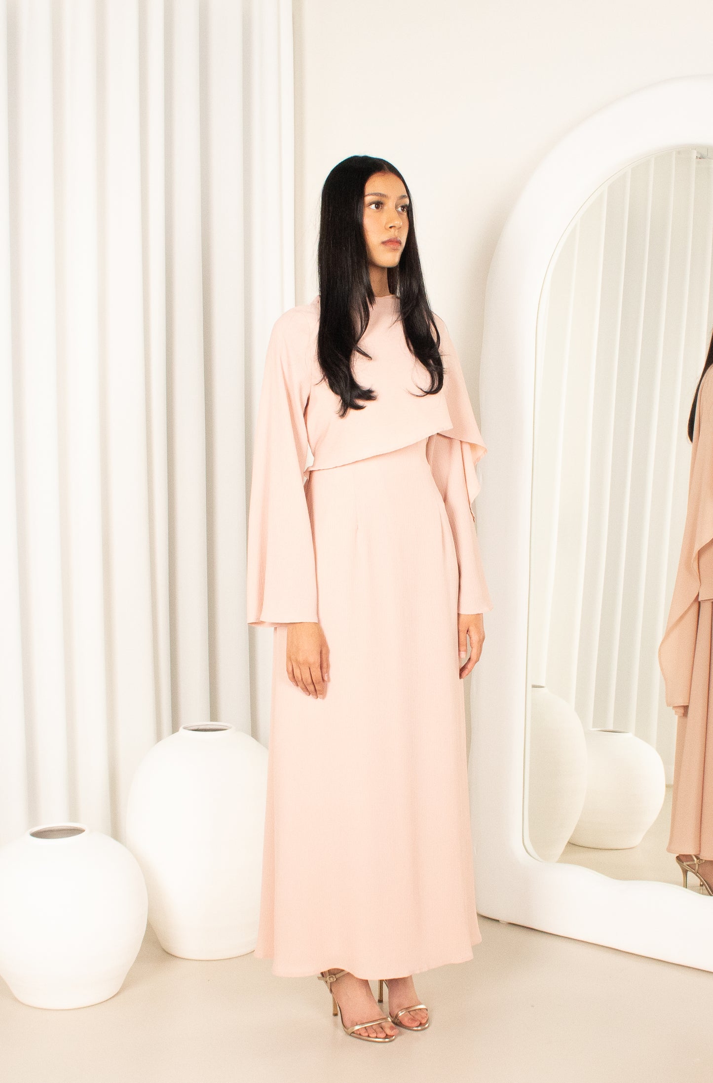 Jameelah Dress - Light Peach