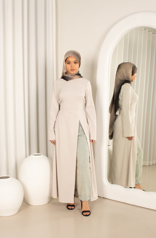 Soraya Split Top- Stone