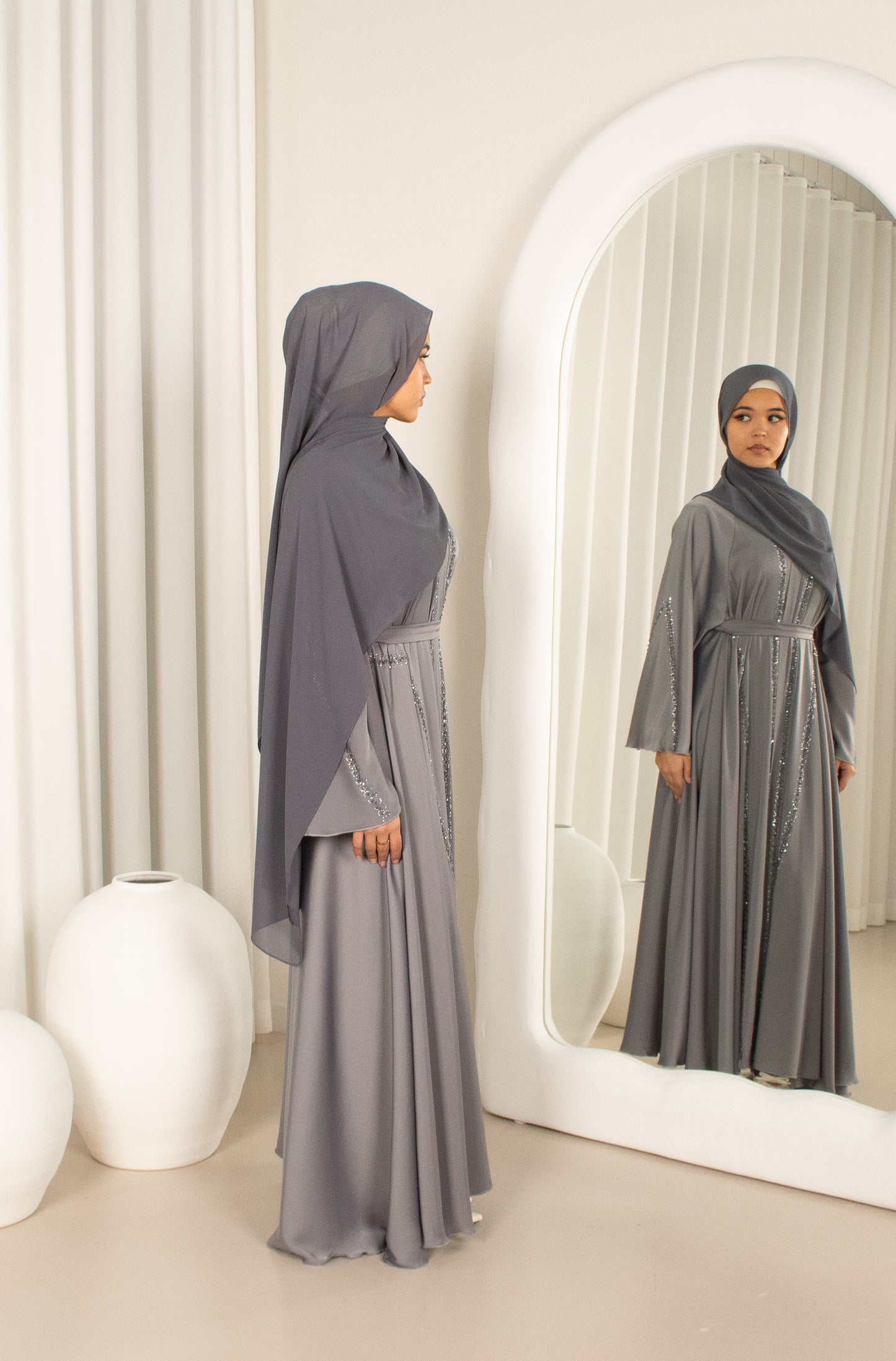 Mezalah Abaya - Dusty Blue