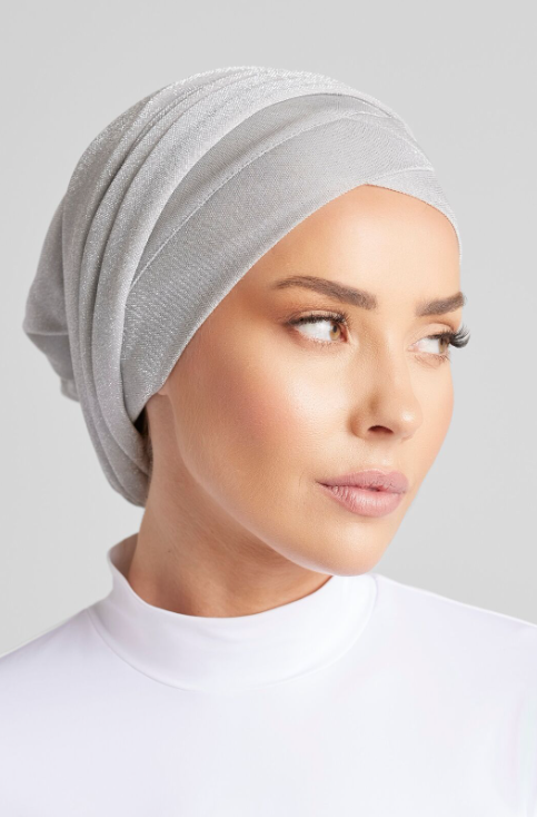 SILVER SHIMMER TURBAN