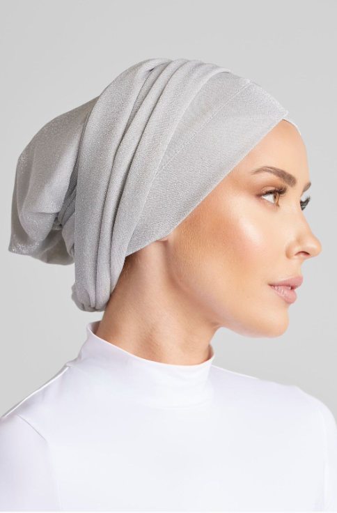 SILVER SHIMMER TURBAN