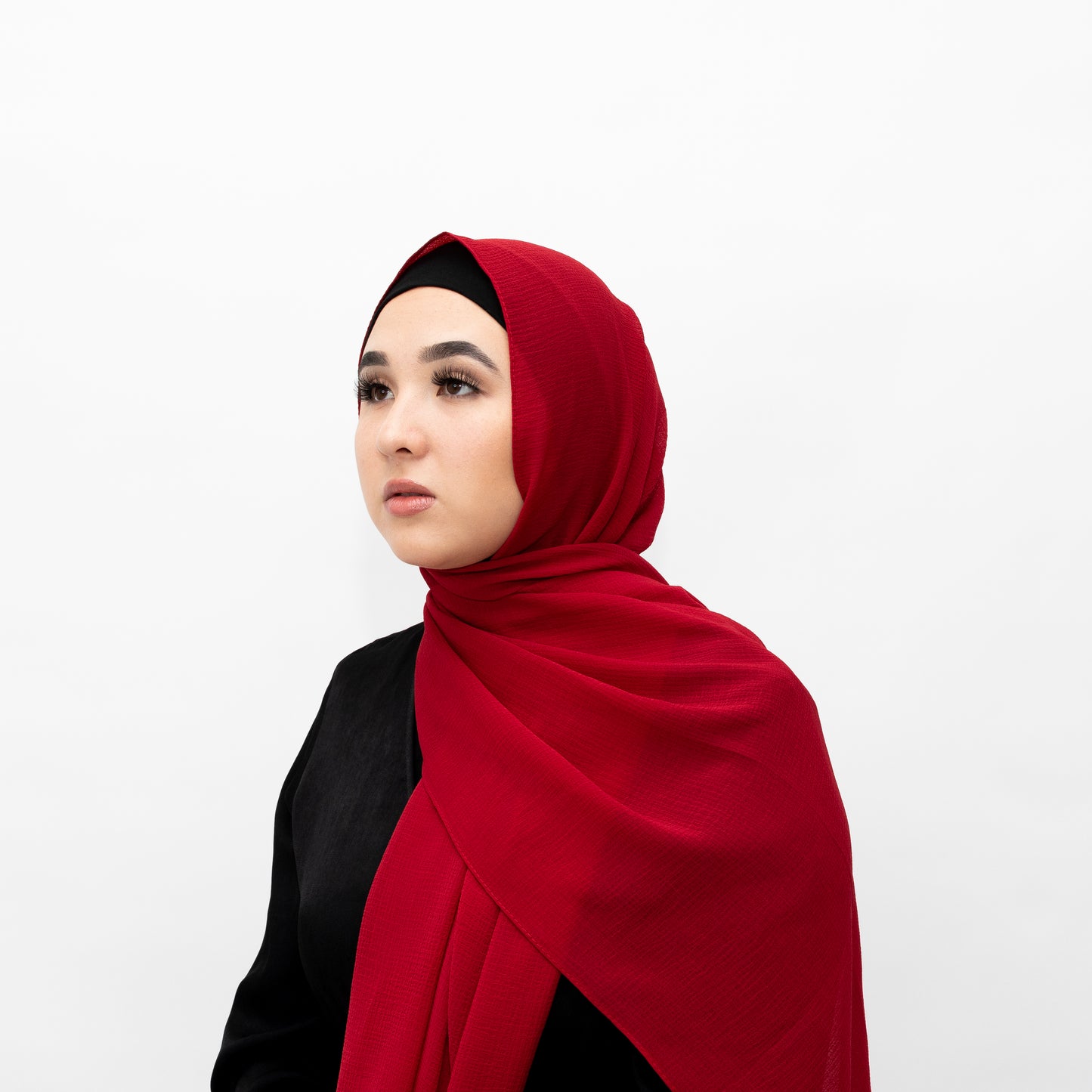 True Red Chiffon Hijab