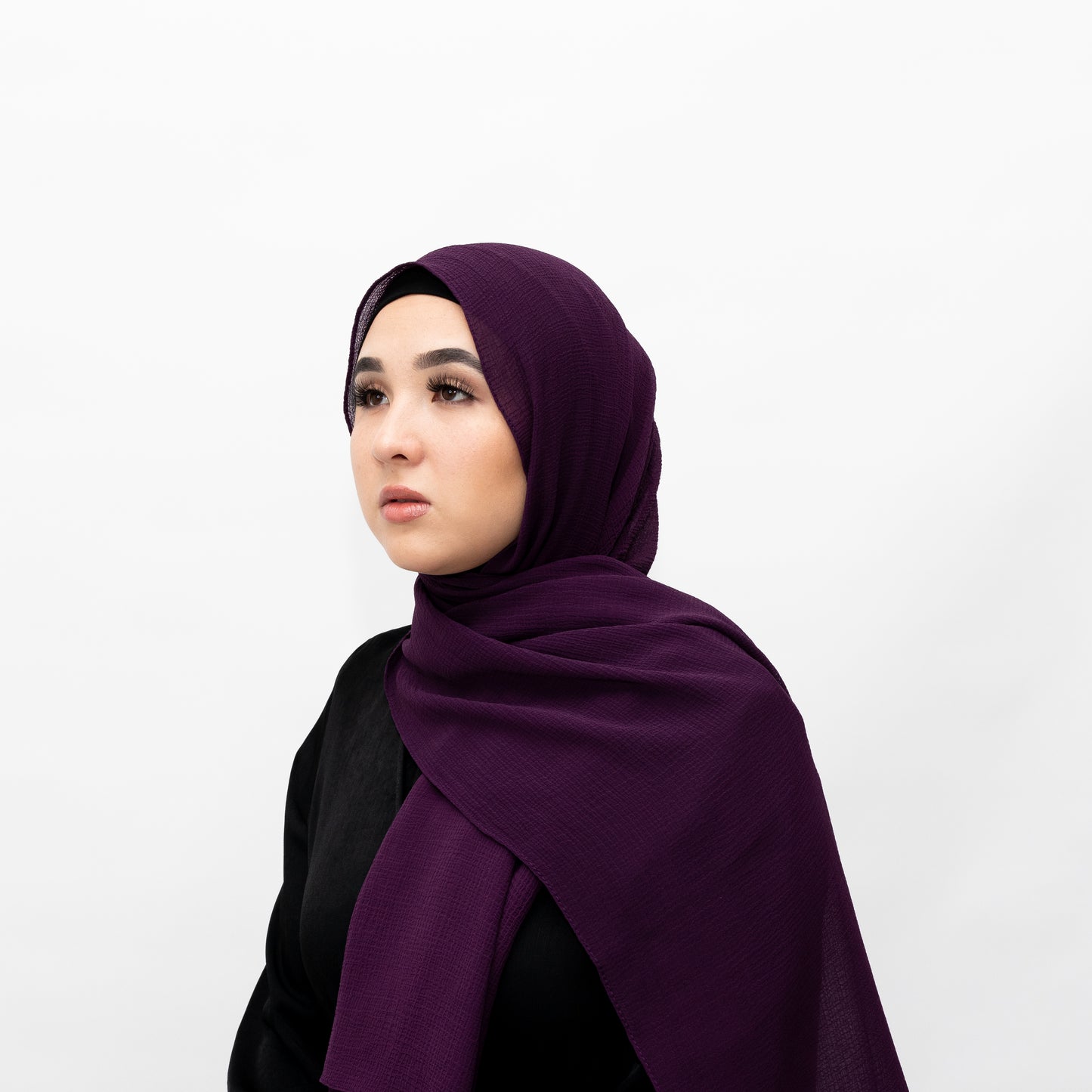 Purple Chiffon Hijab