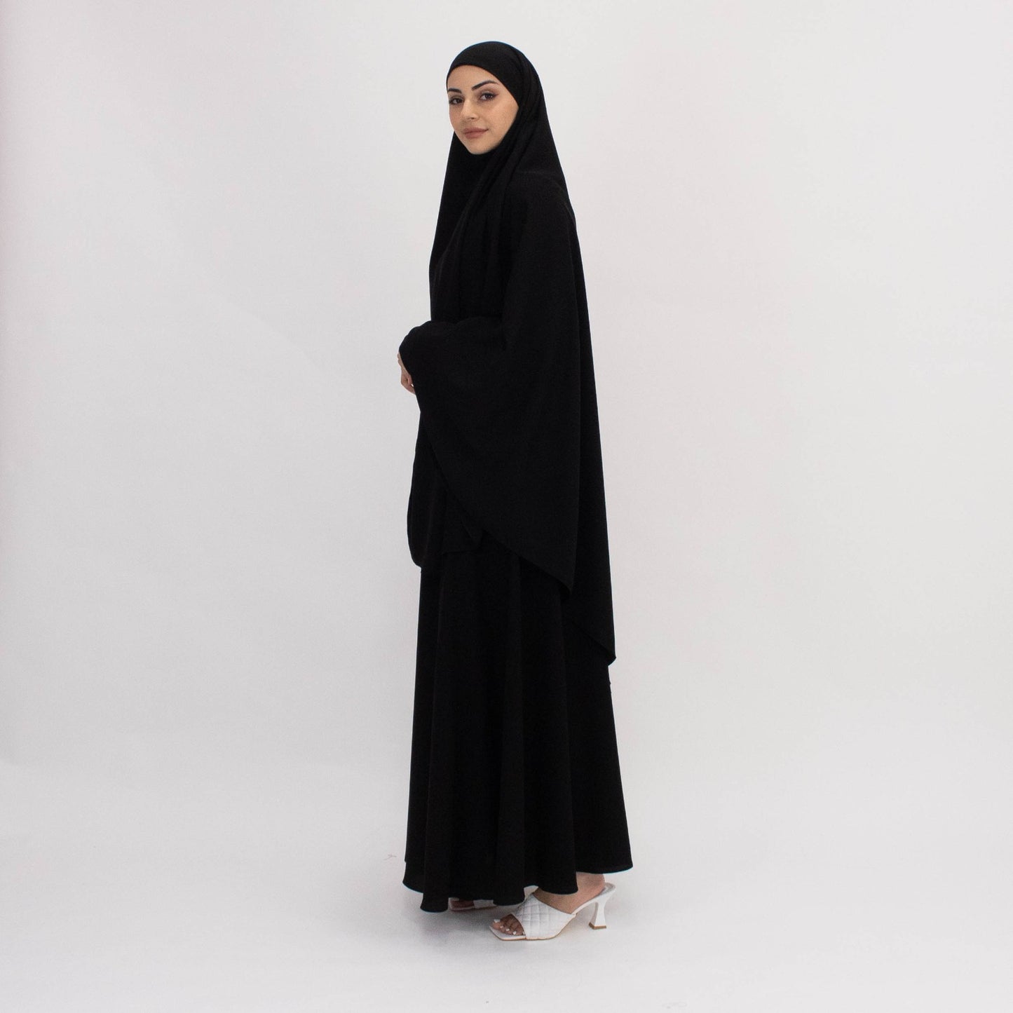 Two Piece Jilbab - Black
