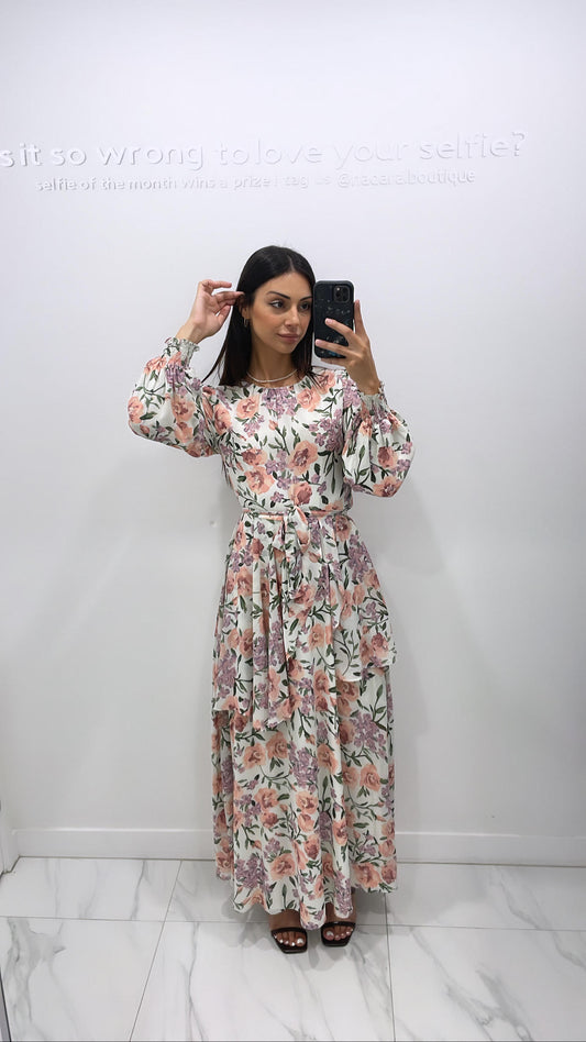 Ariana Floral - White